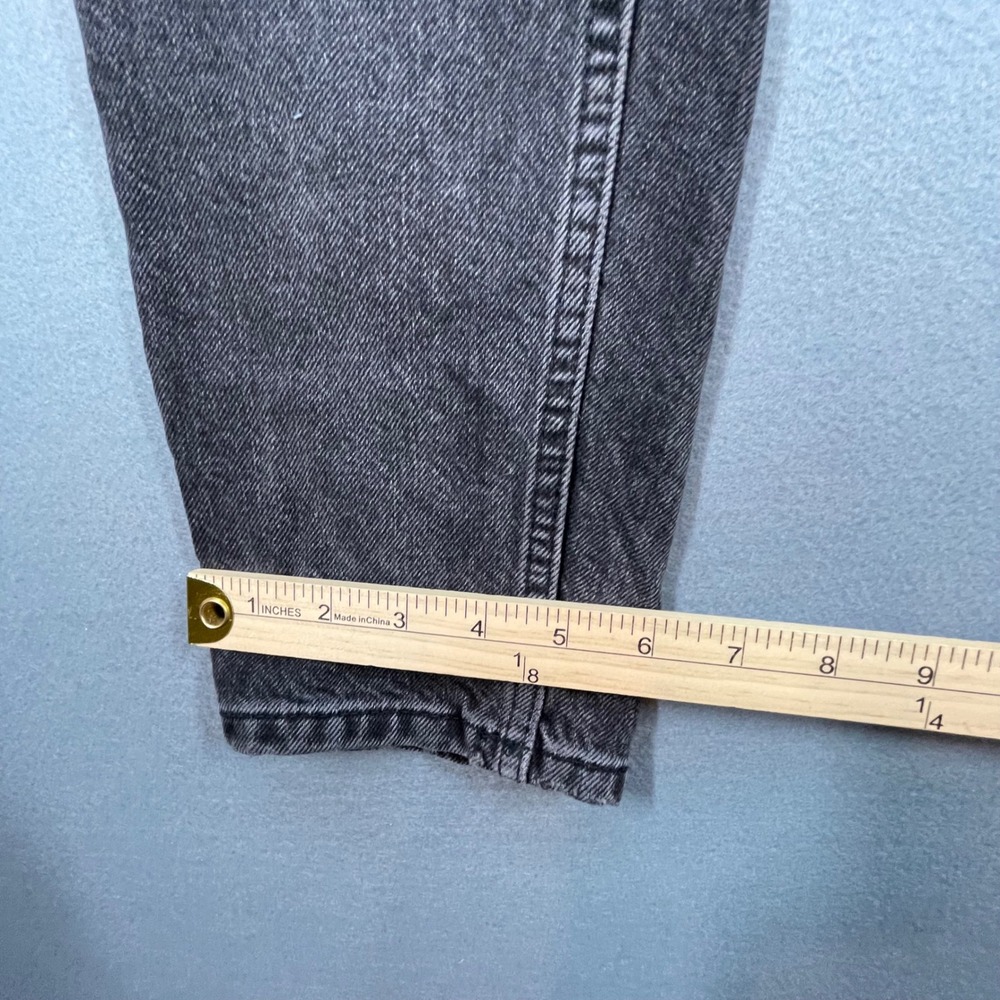 BDG Washed Black Mom Jeans Women W27 L32 High Rise Tapered Leg Cotton Denim - Picture 11 of 12